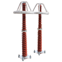 Parafoudre composite à oxyde de zinc 220 kV HY10WZ pour station haute tension extérieure avec anneau de calibrage