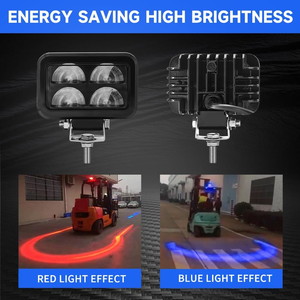 رافعة شوكية 18 واط حمراء وزرقاء منطقة تحذير ليد ضوء رافعة شوكية منطقة الخطر ضوء 12-80 فولت ليزر قوس مستودع ضوء تحذير السلامة - Product Image 3