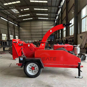 EU Gasoline Branch Logger Wood Chipper Shredder Firewood Processor Forestry <b>Mulcher</b> Branch Self Feeding Wood Chipper - Product Image 2