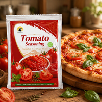 Sachets d'assaisonnement pour tomates imprimés sur mesure 10g, certifiés Halal, poudre salée pour soupes, conteneur 20 pieds, exportation directe de Chine
