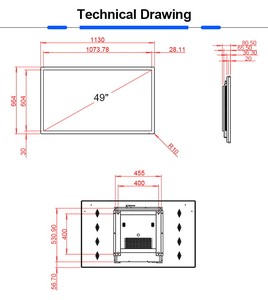 Pantalla publicitaria LCD USB de 43, 49 y 55 pulgadas, 2K y 4K, <span class=keywords><strong>reproductor</strong></span> multimedia de señalización digital - Product Image 6