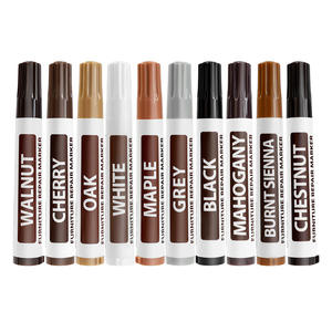 Ensemble de 17 pièces 8 couleurs gris <span class=keywords><strong>blanc</strong></span> rayure meubles en bois porte plancher <span class=keywords><strong>retouche</strong></span> réparation <span class=keywords><strong>peinture</strong></span> Crayon marqueur tissu permanent 6mm - Product Image 6