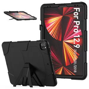 Robuste armure Pro conçu étui pour tablette avec protecteur d'écran pour iPad Pro 12.9 pouces étui 2021 5th génération