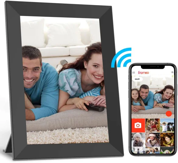 Cadre photo en nuage numérique WIFI en gros Écran tactile LCD Image sans fil Bluetooth Cadre numérique partager de n'importe où