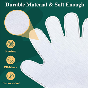 Custom Logo Rinse Free Organic <strong>Pet</strong> <strong>Cleaning</strong> Grooming Gloves <strong>Wet</strong> <strong>Wipes</strong> for Dogs and Cats