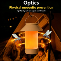 Lampe de table portable, lampe de camping, lanterne anti-moustiques USB, lumière d'ambiance chaude, lampe de nuit pour chambre, bureau, camping, patio, décoration de la maison