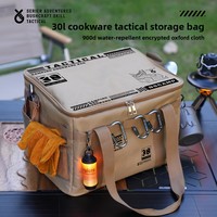 Sac de rangement pliable YIBASHOU en tissu Oxford multi-usage grande capacité pour pique-nique, camping, équipement de voyage et ustensiles de cuisine