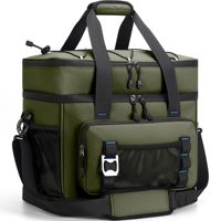 Sac isotherme pliable personnalisé Oxford Fashion 40L, grand format, imperméable, double isolation thermique, pour la livraison de nourriture