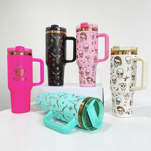 US RTS 25Pack Gran capacidad Chapado en cobre 40oz Taza de viaje Vaso Viajes al aire libre Camper Botella de <span class=keywords><strong>agua</strong></span> aislante al vacío con pajita - Product Image 6