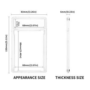 Ультразвуковой прозрачный акриловый держатель для спортивных карт, 35 пт - Product Image 2