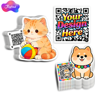 Autocollants personnalisés découpés sur mesure pour votre design, autocollants en vinyle imperméables avec logo, autocollants promotionnels de marque, autocollants personnalisés avec code QR