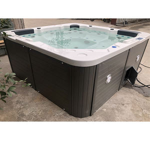 Paresseux spa bain à remous piscine extérieure cascade 5 personnes spa baignoires tube chaud extérieur tina carré intex spa bain à remous <span class=keywords><strong>écume</strong></span> - Product Image 6