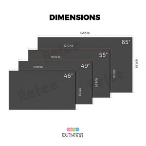 Pantalla de Video Wall Interior 3x2 de 46, 49, 55 y 65 Pulgadas, LCD 4K con Marco Ultra Delgado, Pantalla de Empalme 2x2 3x3, Reproductor de Publicidad - Product Image 5