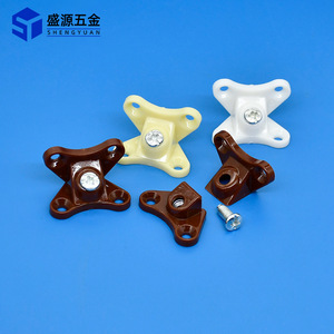 Shengyuan <b>Plastic</b> Butterfly Corner <b>Brackets</b> For Furniture Cabinet Right Angle Connectors Detachable Durable - Product Image 2