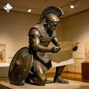 Escultura de Guerreros Antiguos de Bronce, Moderna, Hermosa, de Metal, Decorativa para Jardín, Arte Famoso, Abstracta, de Gran Tamaño, Tamaño Real - Product Image 3