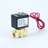 Vanne solénoïde électrique PU-M03 2,5 mm 10 bars NC 1/8 po 1/4 po pour air, eau, huile en laiton avec fil