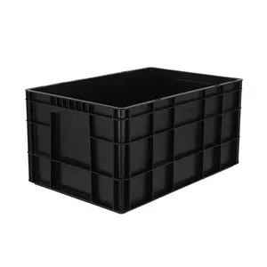 3W-9805322 PP ESD PCB antistatische Containerbox ESD schwarze Plastik-PCB-Übertragung Umlaufbox