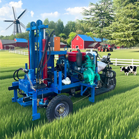 Foreuse de puits d'eau robuste et durable de type moto, machine de forage de puits 100m 200m Perforadora De Pozos De Agua