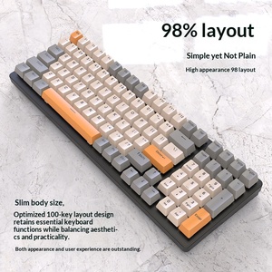 Custom 100 Keys Mechanical Keyboard 980 Series E-sports <b>Gaming</b> Keyboard Wired Office Desktop Computer Peripherals - Product Image 5