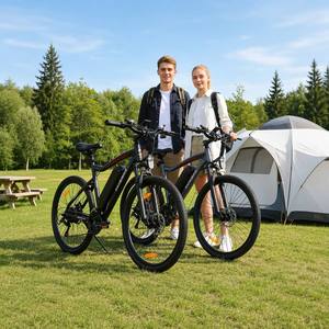 Bicicleta de <span class=keywords><strong>Montaña</strong></span> SAMBIKE SY26-II, Bicicleta Eléctrica Tipo <span class=keywords><strong>Cube</strong></span> Trek, 2*250w, 36v, 13Ah, Batería Oculta, 21 Velocidades - Product Image 3