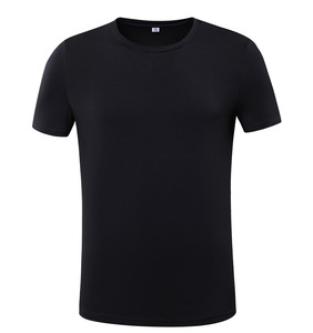 Wholesale Cotton/Spandex Luxury Knitted <strong>T</strong>-<strong>Shirt</strong> Unisex 180 Grams Plain Black Soft <strong>Design</strong> with <strong>3D</strong> Print - Product Image 6