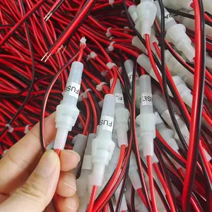 Tùy chỉnh làm cho 3 pin cắm đài phát thanh CB nối cáp điện 2A cầu chì 22 AWG har dây nịt lắp ráp Cáp