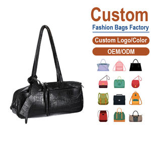 Black Crocodile-Embossed Baguette Bag for Women, Large Capacity <b>Leather</b> Shoulder Bag for Daily Commute & Travel - Product Image 2