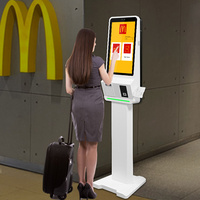Sinmar Borne de Paiement Libre-Service PDV 24" avec Affichage Numérique de Menu pour Restaurant et Kiosque de Commande Automatique