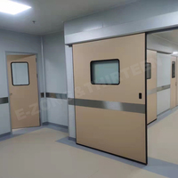 Puerta Hermética Automática Minimalista para Hospital con Sistema de Accionamiento Hermético y Superficie Acabada para Unidades de Cuidados Intensivos y Salas de Aislamiento