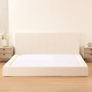 Testiera Imbottita in Schiuma ad Alta Densità Comprimibile, Montaggio a Parete, Rivestimento Lavabile, <span class=keywords><strong>Letto</strong></span> Morbido Sottovuoto - Product Image 4