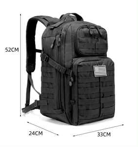 Anti Theft External Frame Fashion <b>Nylon</b> Zipper Waterproof Travel Camping Assault <b>Backpack</b> - Product Image 6