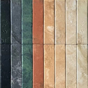 Carreaux muraux pleine porcelaine mats, longs et faits à la main, 60x250, effet dégradé vintage pierre calcaire pour restaurant, gîte, bar, fond de décoration - Product Image 4