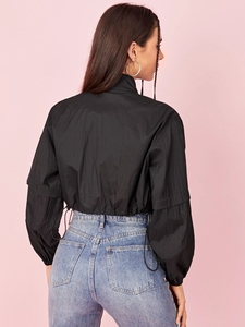 High Quality <strong>Lightweight</strong> <strong>Ladies</strong> Windbreaker Clothing Sports <strong>Jacket</strong> Custom Cropped Womens <strong>Jacket</strong> - Product Image 2
