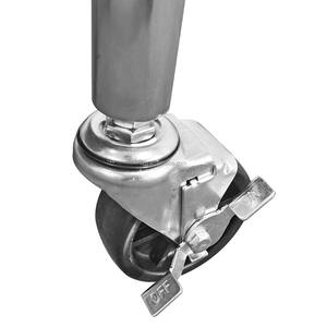 Mesa de Trabajo de Cocina de Acero Inoxidable T2g NSF con Estante y Ruedas - Product Image 3