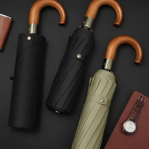 Functional Wholesale hook folding umbrella for Weather Protection