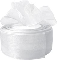 Ruban en satin 100 % polyester et organza en gros pour la décoration de gâteaux, boîtes cadeaux artisanales et nœuds de Noël