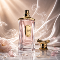 Flacons de parfum de luxe en verre avec sérigraphie, élégants, vides, capacités 50 ml et 100 ml, avec pulvérisateur à pompe et système de scellage
