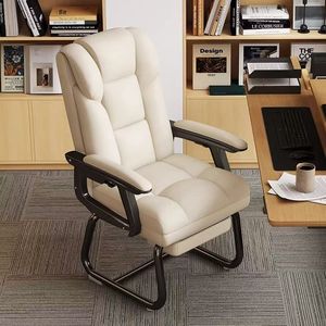 Modern Leather <b>Computer</b> <b>Office</b> Chair Comfortable Sedentary Backrest Multi-Function for Home <b>Office</b> Bedroom & Hotel Use - Product Image 2