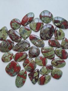 Venta al por mayor Dragon Blood Jasper cabujón par de piedras preciosas sueltas naturales para diseñadores de joyas pares a juego - Product Image 3