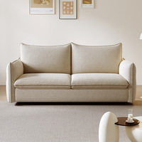 Ensemble de canapés inclinables de style européen, canapé-lit pliable avec structure de chaise pour appartement et usage scolaire