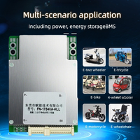 BMS intelligent FN 10S 11S 12S 13S 14S 15S 16S 17S 20S 21S 24S 40A 50A 60A 80A BT Balance Board BMS Lifepo4 17S 48V Batterie au lithium
