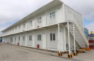 Habitation de bureau à deux étages en acier galvanisé sur mesure pour les secours en cas d'urgence et de catastrophe, avec assemblage rapide - Product Image 3