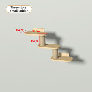 Rascador para Gatos con Forma de Cápsula Espacial, Montado en la Pared, de Madera Maciza, con Columna de Cáñamo para Agarrarse, Ecológico - Product Image 3