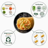 Rollitos de Primavera de Verduras Congeladas 100% Veganos, IQF, Crujientes, Aptos para Freír al Aire, Dim Sum, Venta al por Mayor, Marca Privada