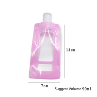 Sachets personnalisés à bec verseur en Mylar, étanches, pour gelée, lait, lotion, nettoyant visage, petits échantillons