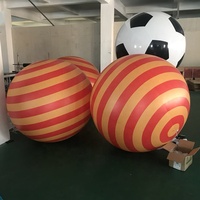 Ballon de football gonflable scellé à l'air de taille sur mesure pour la publicité, ballon de football gonflable hermétique