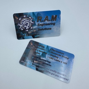 Biglietti di Ringraziamento Personalizzati in Plastica Premium 92x55mm 400gsm con Angoli Arrotondati per Feste e Fidanzamenti - Product Image 1