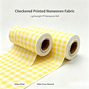 Tela No Tejida Estampada a Cuadros, Directo de Fábrica, Apta para Manteles, Tapetes de Picnic y Otras Aplicaciones - Product Image 1
