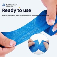 Bandage élastique auto-adhésif personnalisé en non-tissé, unisexe, pour le sport, jetable, pour poignet, doigt d'animal ou protection de doigt pour le football