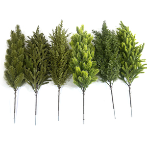Ramas de pino artificiales, tallos verdes de Navidad, agujas de pino, relleno de árbol de Navidad, ramas, púas de pino para <span class=keywords><strong>guirnalda</strong></span> DIY - Product Image 2